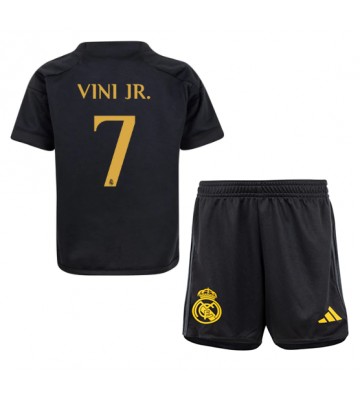 Real Madrid Vinicius Junior #7 Tredjeställ Barn 2023-24 Kortärmad (+ Korta byxor)